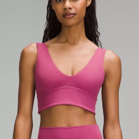 🆕Lululemon Align V-Neck Bra, A/B Cup Size 6 in Washed Mauve - Picture 4 of 15